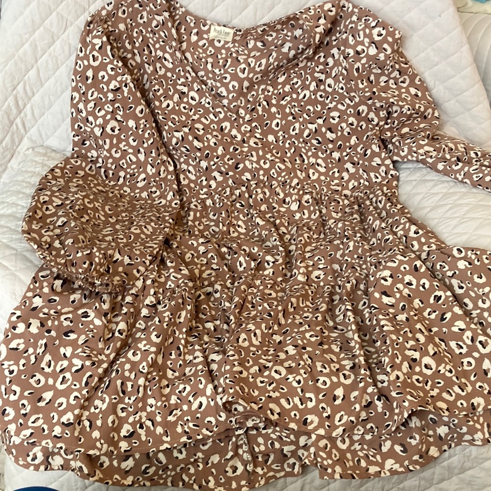 Animal print dress